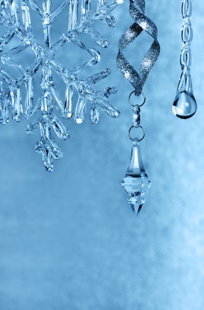 glass Christmas decorationの写真素材