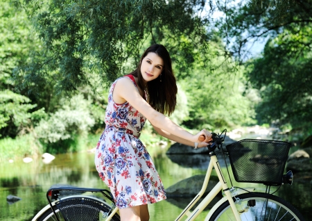 summer portraitの写真素材