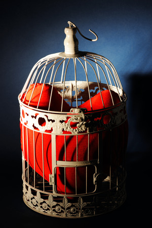 closed heartの写真素材