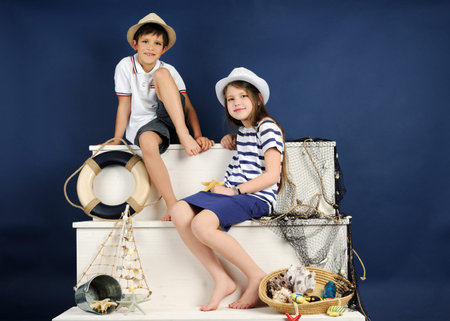 marine style portraitの写真素材