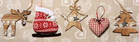 border of christmas decoration