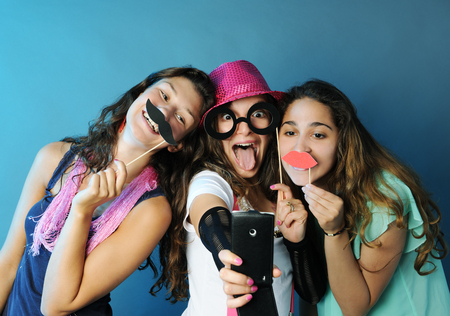 funny portraitの写真素材