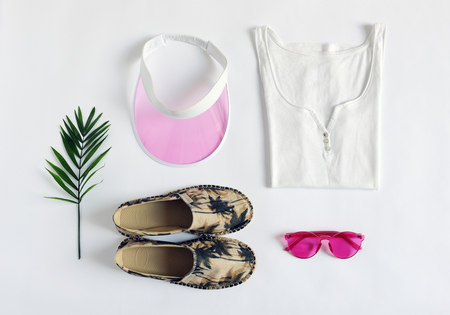 female summer clothes arrangementの写真素材