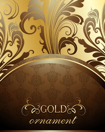 Decorative golden backgroundのイラスト素材