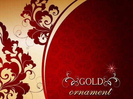 Decorative golden backgroundのイラスト素材