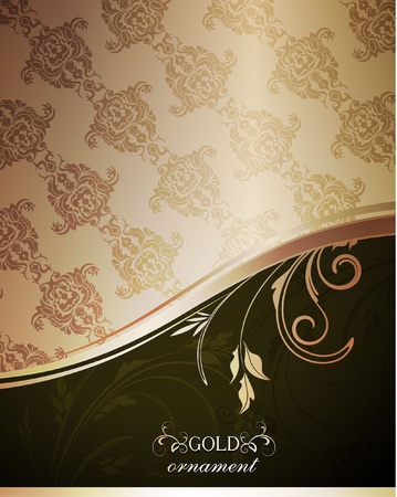 Decorative golden background のイラスト素材