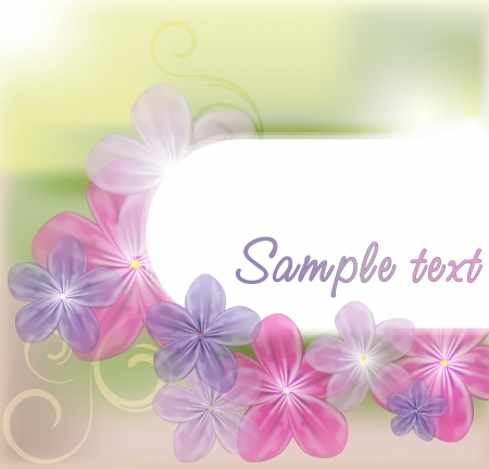 Bright floral backgroundのイラスト素材