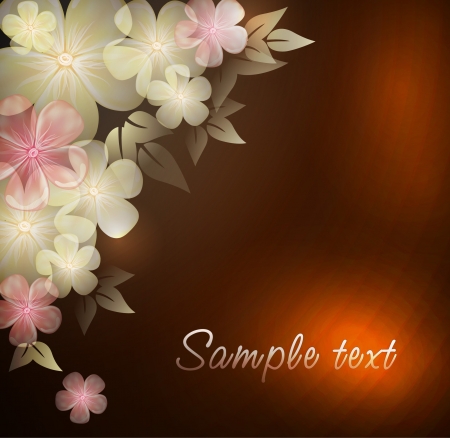 Elegantly floral background, eps10 format のイラスト素材