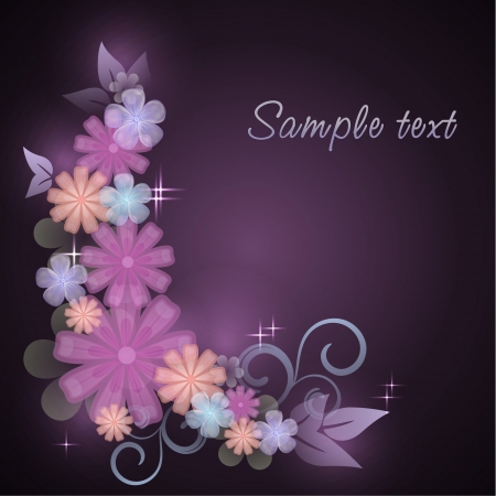 Elegantly floral backgroundのイラスト素材