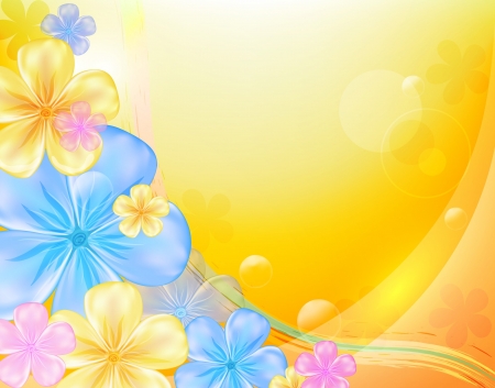 Bright floral background, eps 10 format のイラスト素材