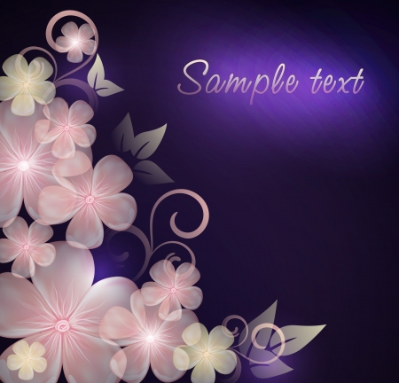 Elegantly floral backgroundのイラスト素材