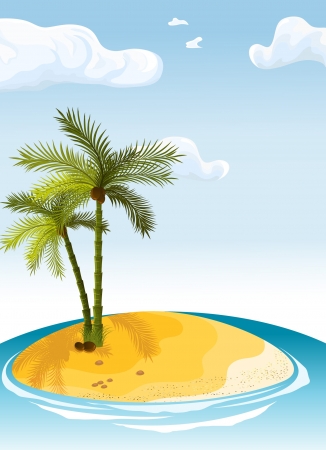 palm island のイラスト素材