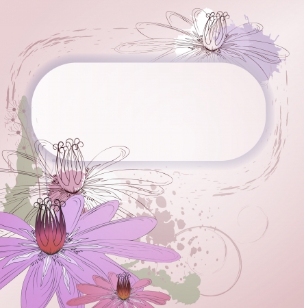 decorative abstract background with Lotos, eps10 format のイラスト素材