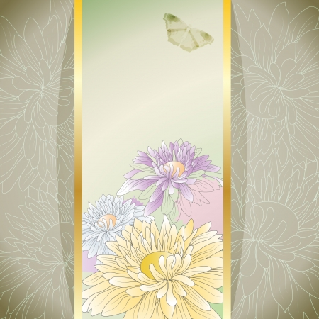 Decorative floral backgroundのイラスト素材