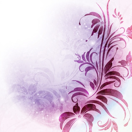 Elegantly floral backgroundのイラスト素材