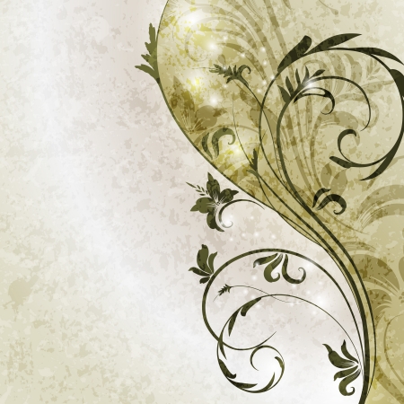 Floral background with place for text のイラスト素材