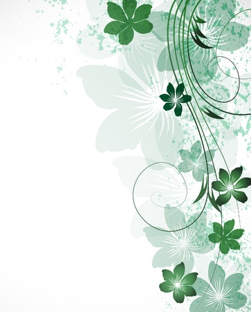 Floral abstract backgroundのイラスト素材