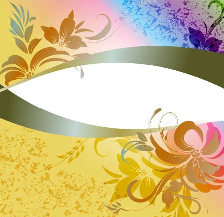Elegantly floral backgroundのイラスト素材