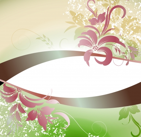 Elegantly floral backgroundのイラスト素材