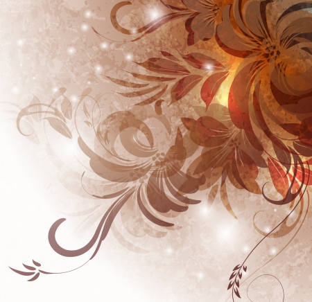 Elegantly floral backgroundのイラスト素材