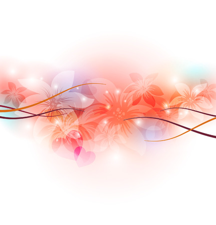 Elegantly floral backgroundのイラスト素材