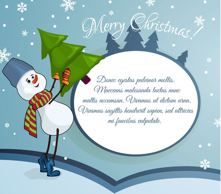 Christmas greetingsのイラスト素材