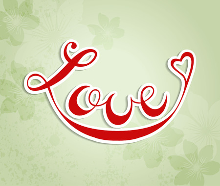 Original hand lettering specially for Valentine's dayのイラスト素材
