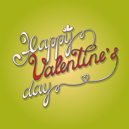 Original hand lettering specially for Valentine's dayのイラスト素材