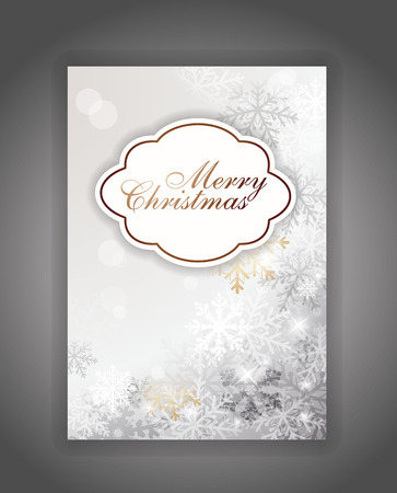 Elegant Christmas card with place for textのイラスト素材