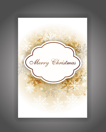Elegant Christmas card with place for textのイラスト素材
