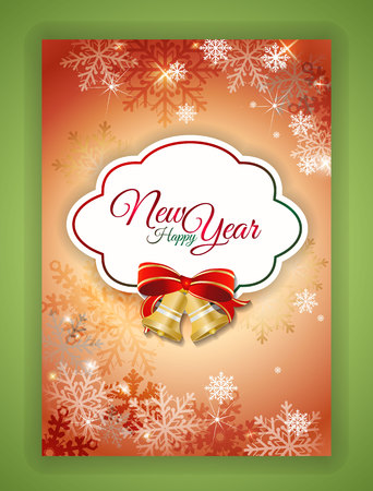 Elegant Christmas card with place for textのイラスト素材