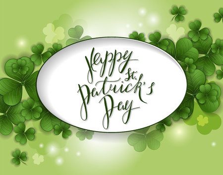 St. Patrick's Day greeting. Vector illustrationのイラスト素材