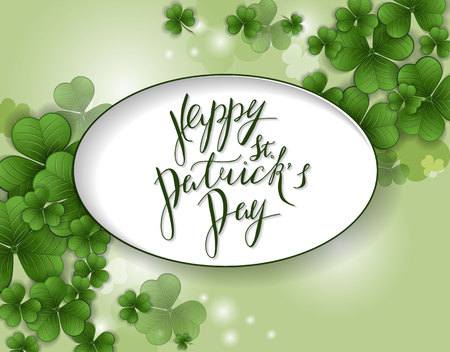 St. Patrick's Day greeting. Vector illustrationのイラスト素材