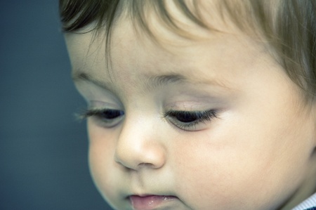 child doubtfulの写真素材