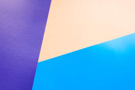 Abstract colored paper texture. Minimalism concept background. Minimal geometric shapes and lines in pastel shades.の写真素材
