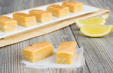 Sweet tasty lemon bars の写真素材