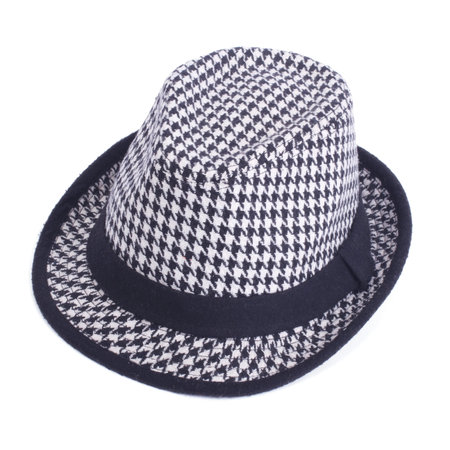 Black and white felt hat  unisex