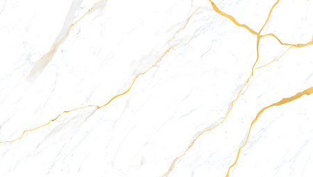 White marble texture with gold veins. Abstract background and texture for design.の素材