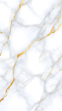 White marble texture with gold veins. Abstract background and texture for design.の素材