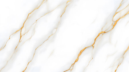 White marble texture with gold veins. Natural pattern for background or design art work.の素材