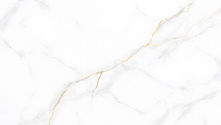 White marble texture with gold veins for background or design art work.の素材