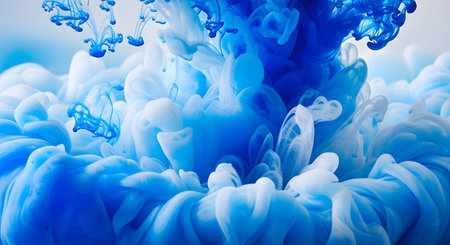 Acrylic colors in water. Ink in water. Abstract background.の素材