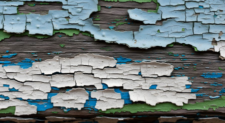 Old painted wood wall - texture or background. Close-up.の素材