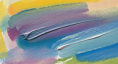 abstract colorful brushstrokes as background, closeup of photoの素材