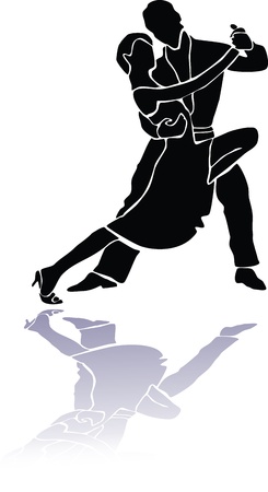 tango couple dance epsのイラスト素材