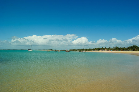 Corumbau beach tip - One of the most beautiful beaches in Brazilの写真素材