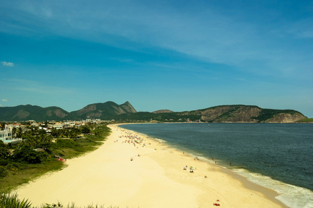 A beautiful beach in Rio de Janeiro (Camboinhas beach)の写真素材