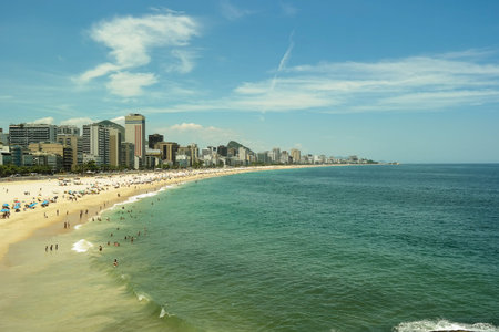 View of brazilian summer beach