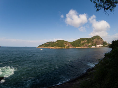 Coast view of open sea