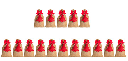 Advent calendar isolated on white backgroundの写真素材